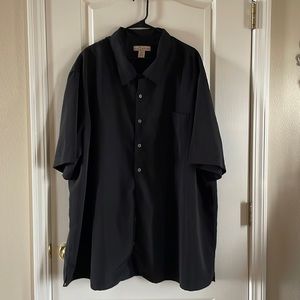 Men’s 3XLT black button up shirt